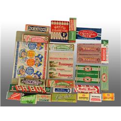 Lot of Assorted Gum Packs & Wrappers.