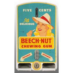 Beech-Nut Chewing Gum Wall Hanging Machine.