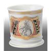 Image 1 : Shaving Mug with Indian Reverse-on-Glass Label.