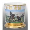 Image 1 : Cowboy Hunting Buffalo Occupational Shaving Mug.