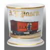 Image 1 : Red B & A Train Car Occupational Shaving Mug.