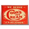 Image 1 : Tin Coon's Ice Cream Flange Sign.
