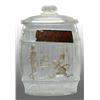 Image 1 : Glass Planters Peanut Barrel Jar.