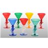 Image 1 : Lot of 7: Mr. Peanut Cocktail Glasses.