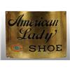 Image 1 : Brass American Lady Shoe Curved Corner Sign.