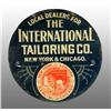 Image 1 : Embossed Tin International Tailoring Company Sign.