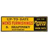 Image 1 : Embossed Tin Munsingwear Union Suits Sign.