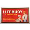 Image 1 : Cardboard Life Buoy Soap Trolley Car Poster.