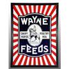 Image 1 : Heavy Porcelain Wayne Feeds Sign.