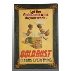 Tin Gold Dust Washing Powder Self-Framed Sign.