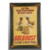 Image 1 : Tin Gold Dust Washing Powder Self-Framed Sign.