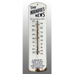 Porcelain Indianapolis News Thermometer.