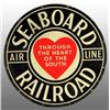 Image 1 : Reflective Aluminum Seaboard Railroad Sign.