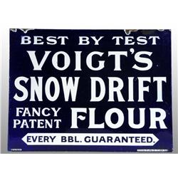Porcelain Voigt's Snow Drift Flower 2-Sided Flange