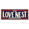 Image 1 : Tin Love Nest Candy Bar Sign.