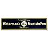 Image 1 : Porcelain Waterman's Fountain Pen Sign.