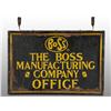 Image 2 : Wooden Boss Manufacturing Co. Sidewalk Sign.