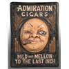 Image 1 : Embossed Chalkware Admiration Cigars Wall Sign.