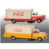 Image 1 : Lot of 2: Coca-Cola Battery-Operated Truck Toys.