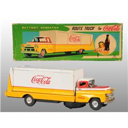 Coca-Cola Battery-Operated Truck Toy.