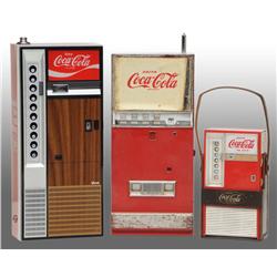 Lot of 3: Coca-Cola Transistor Radios.
