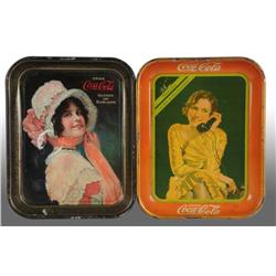 Lot of 2: Coca-Cola Serving Trays.