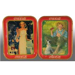 Lot of 2: Coca-Cola Serving Trays.