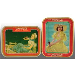 Lot of 2: Coca-Cola Serving Trays.