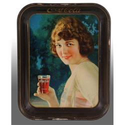 Coca-Cola Brown Rim Serving Tray.