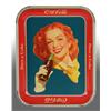 Image 1 : Coca-Cola Solid Background Serving Tray.