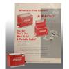 Image 1 : Plastic Coca-Cola Miniature Cooler Radio Set.