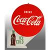 Image 2 : Tin Coca-Cola Ice Cold Flange Sign.