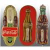 Image 1 : Lot of 3: Tin Coca-Cola Thermometers.