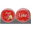 Image 1 : Lot of 2: Plastic Coca-Cola Dial Thermometers.