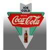 Image 1 : Plywood Coca-Cola Kay Displays Triangle Sign.