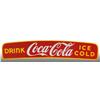Image 1 : Porcelain Coca-Cola Deflector Sign.