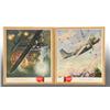 Image 1 : Set of Cardboard Coca-Cola WWII Airplane Hangers.