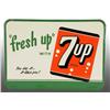 Image 1 : Embossed Tin 7-Up Sign.