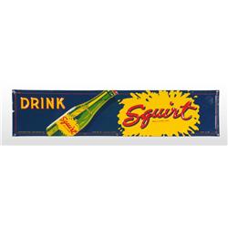 Embossed Tin Squirt Strip Sign.