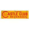 Image 1 : Porcelain Castle Club Beverages Sign.