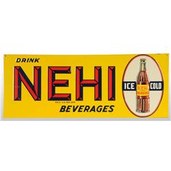 Embossed Tin Nehi Sign.