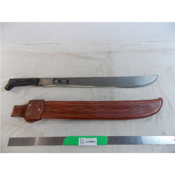 22" Machete Blade with leather case