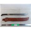 Image 1 : 22" Machete Blade with leather case