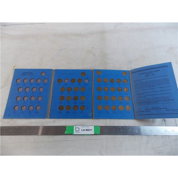 1920-1972 Penny Book with various years