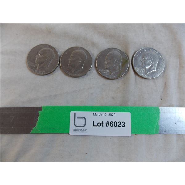 1972,76,77,78 US Dollar Coins