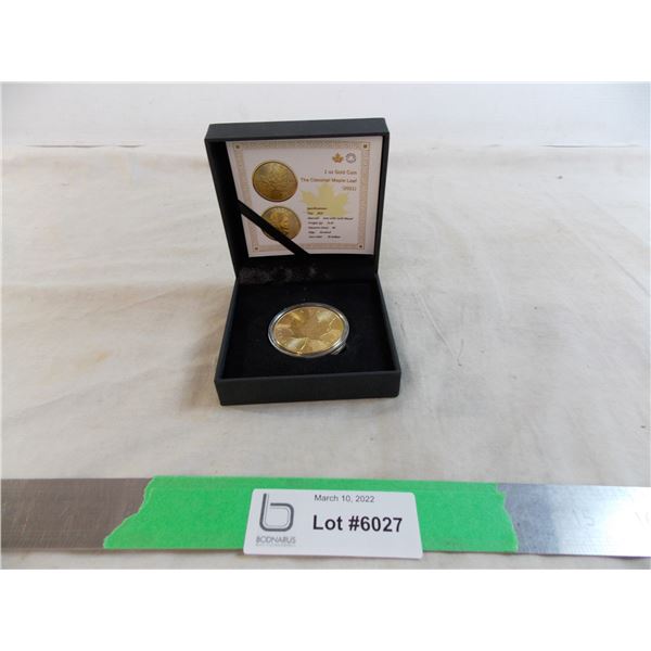 RCM - 1oz "gold" Leaf Coin - cannot guarantee authenticity