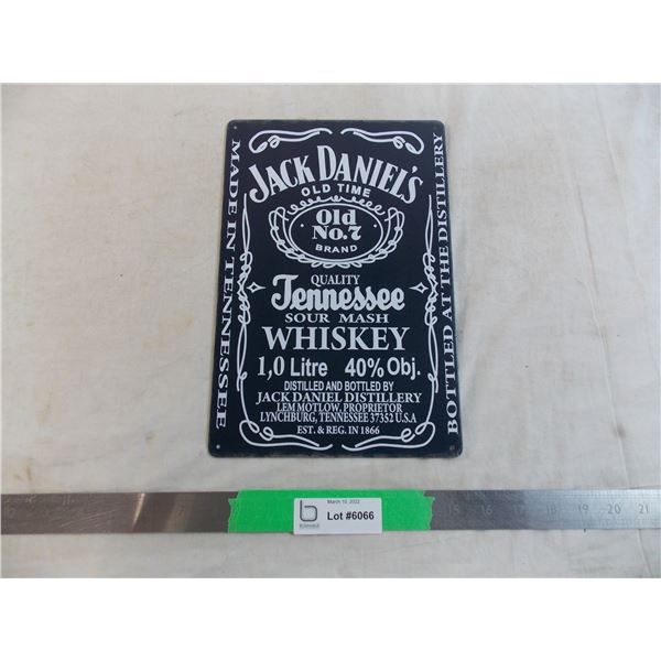 Jack Daniels Tennessee Whisky - tin sign - 12x8