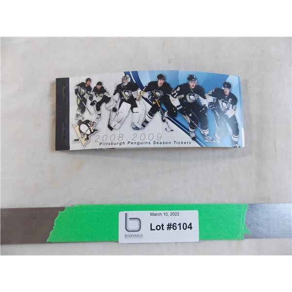 2008-09 Penguins season ticket book (20 stubs)