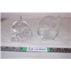 Image 2 : Clear Glass dolphin Tea Light Holders