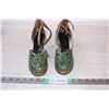 Image 1 : Antique Green+Gold High Heel Shoes Size?